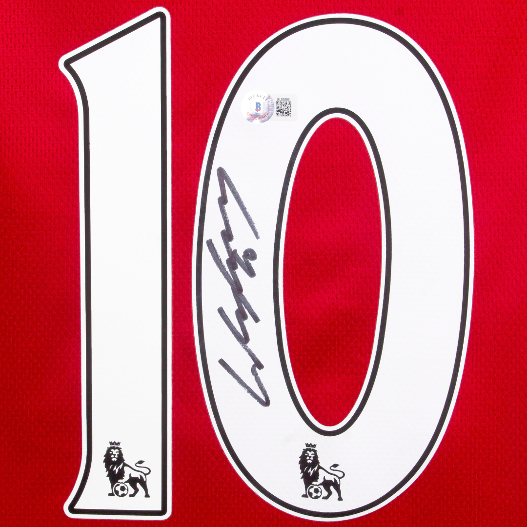 Wayne Rooney Signed Manchester United Home Soccer Jersey #10 with Beckett COA